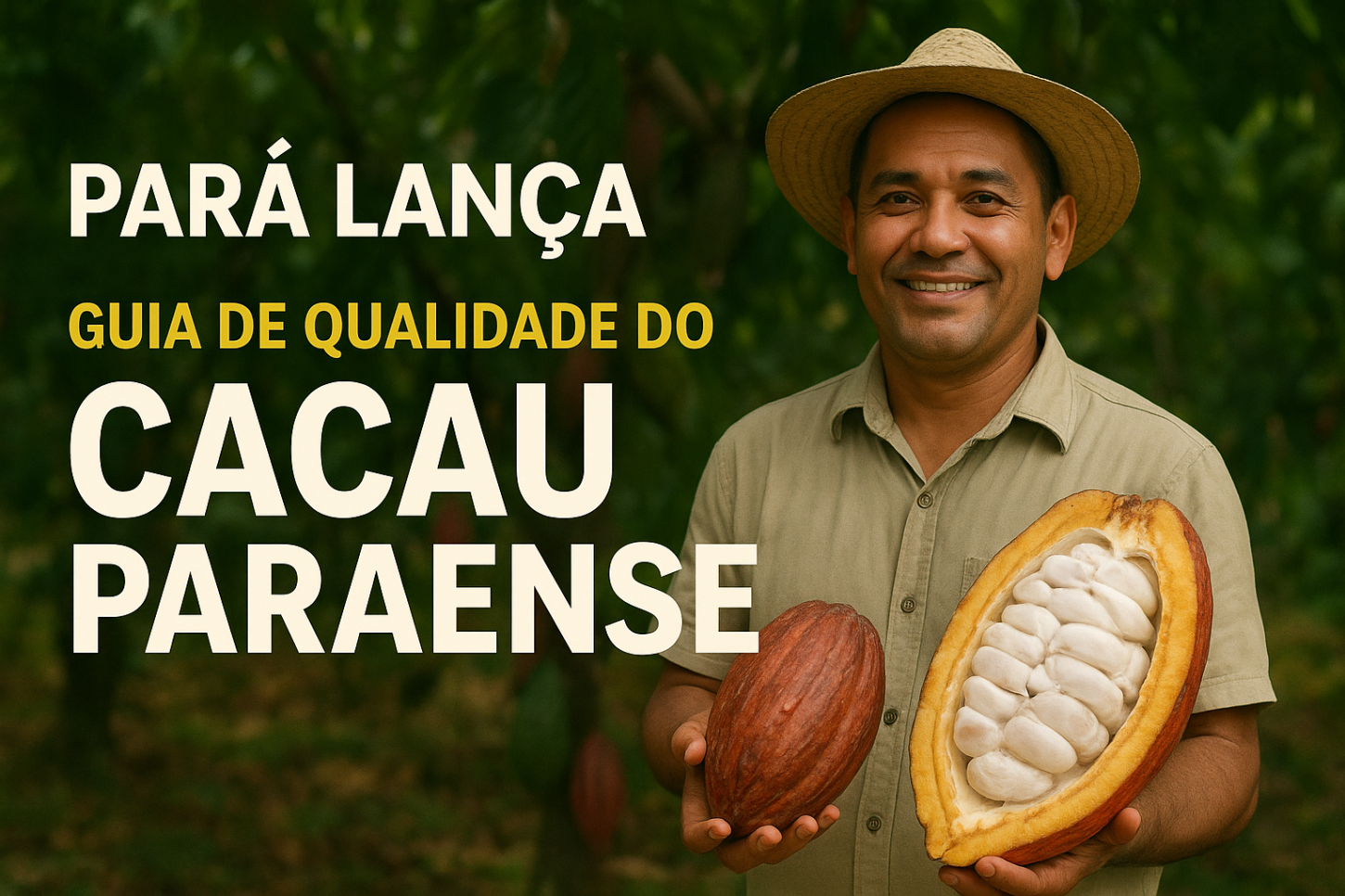 Pará lança Guia de Qualidade do Cacau paraense e reforça liderança mundial na produção