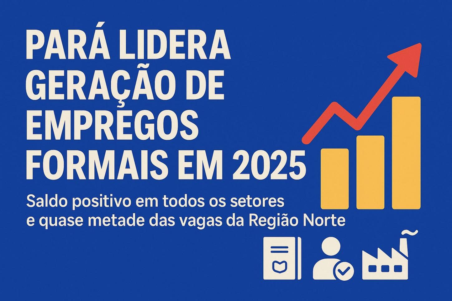 Pará lidera geração de empregos formais na Região Norte com mais de 25 mil vagas em 2025