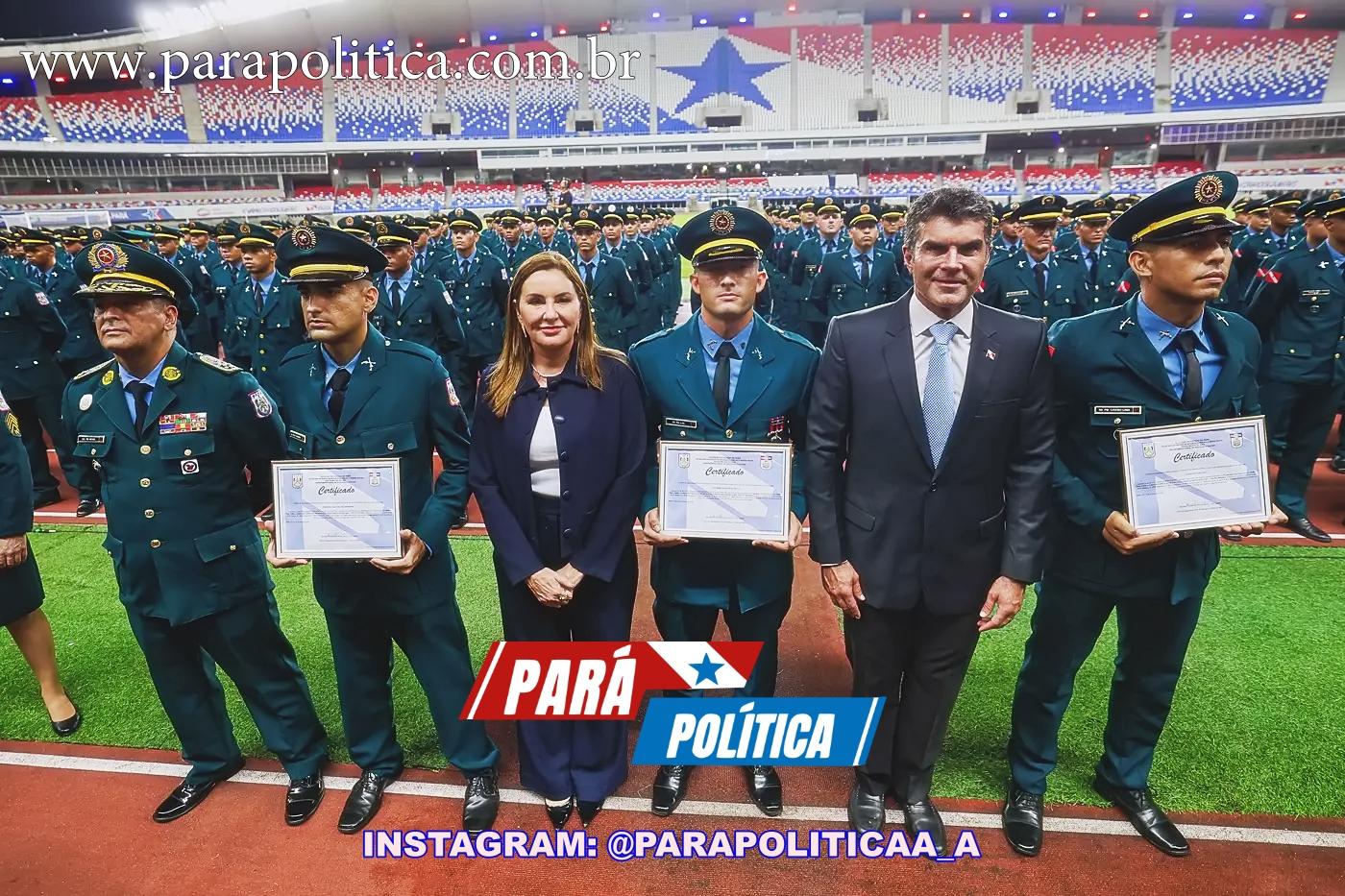 O Governo do Pará realizou, nesta terça-feira (24), a formatura de 963 novos soldados da Polícia Militar do Pará, fortalecendo o efetivo da segurança pública em todas as regiões do estado. A solenidade ocorreu no Estádio Mangueirã