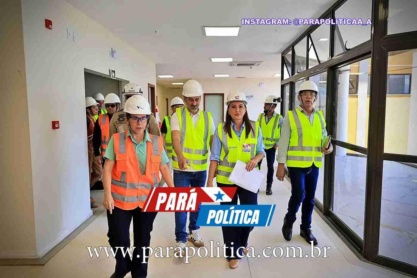 Governadora Hana Ghassan acompanha reta final das obras do Materno-Infantil de Santarém