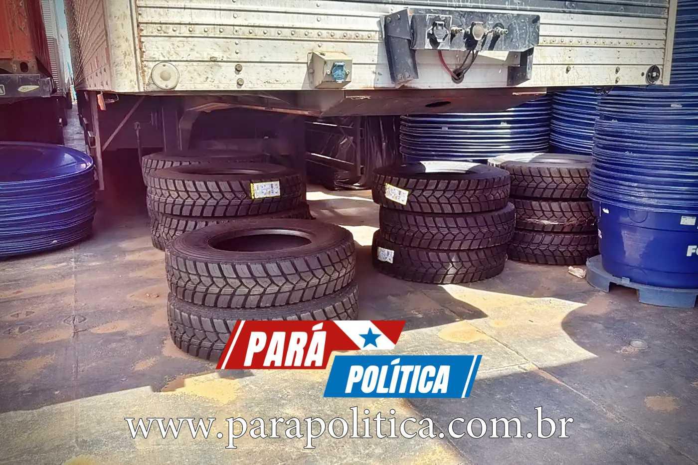 Sefa apreende 828 pneus avaliados em mais de R$ 600 mil no Baixo Amazonas