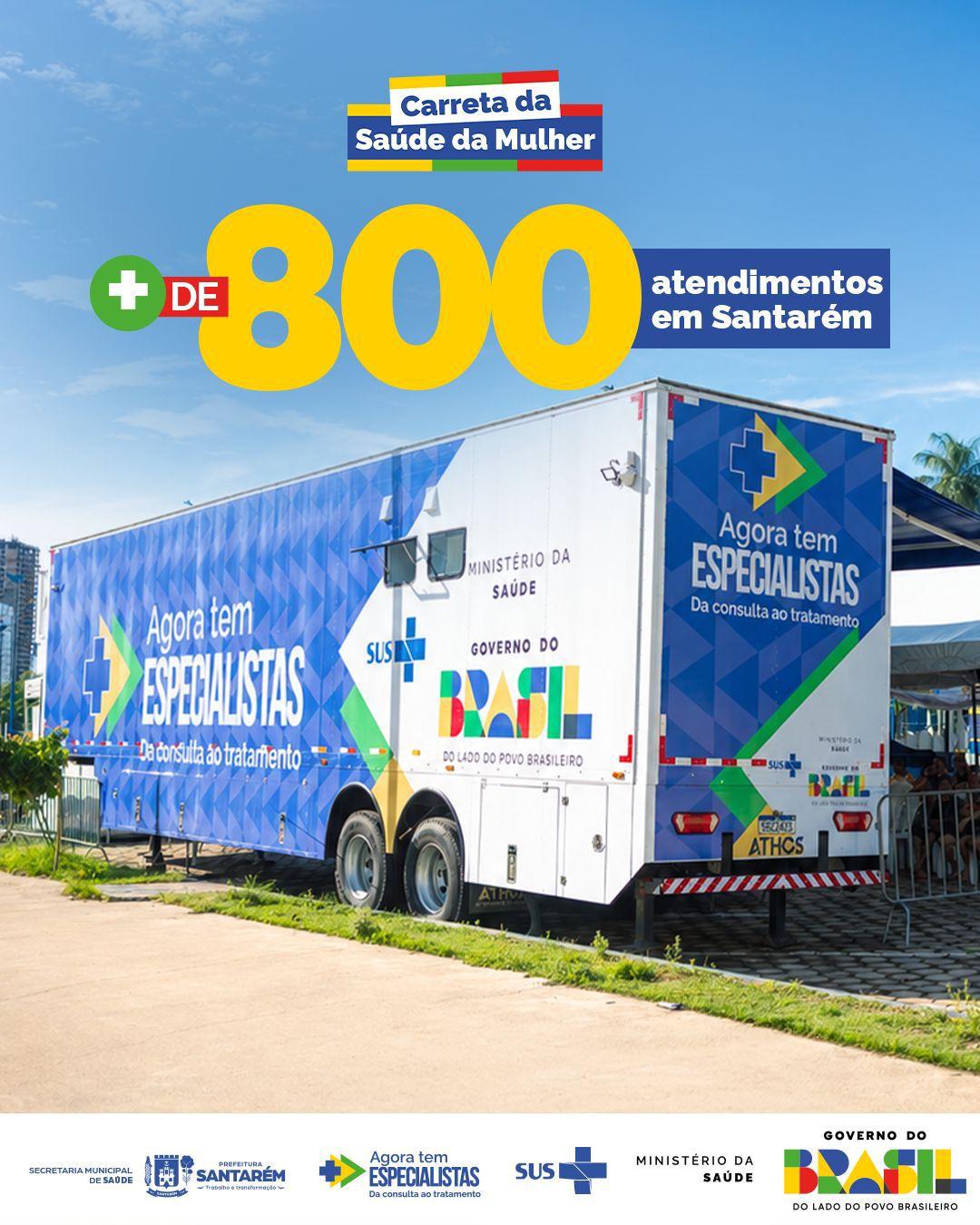 A saúde pública de Santarém dá um passo firme e concreto na proteção da vida das mulheres. A Carreta da Saúde da Mulher já ultrapassou a marca de 800 atendimentos realizados, levando serviços essenciais diretamente a quem mais pre