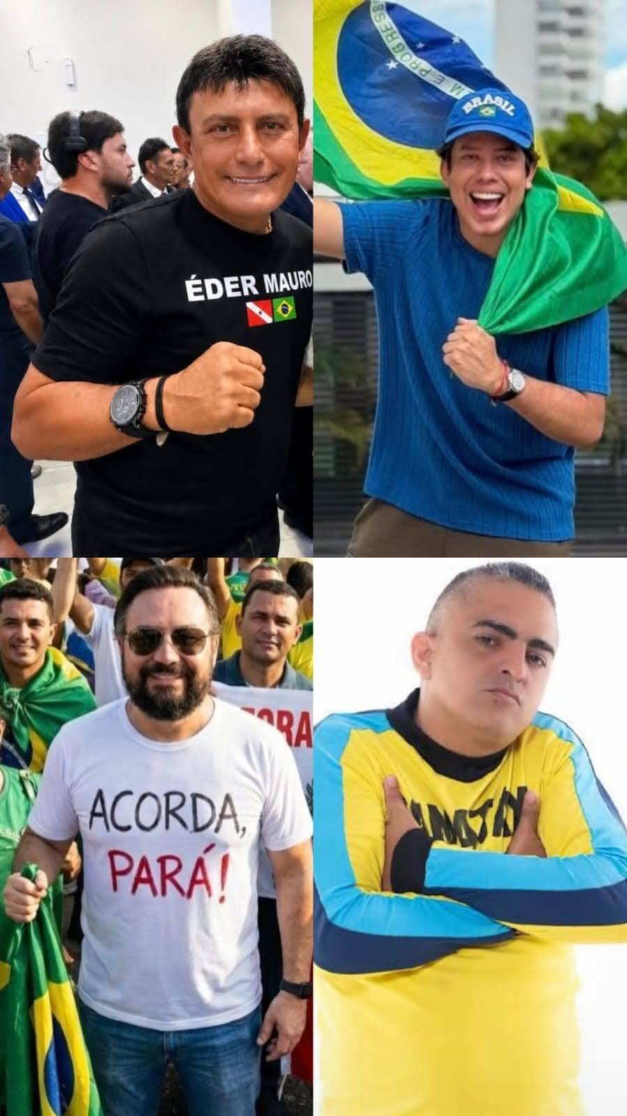 Eder Mauro, Allen pelo Pará, Zezinho Lima e Tamuatá estão movimentando as redes sociais com declarações e posicionamentos sobre a Política do Estado
