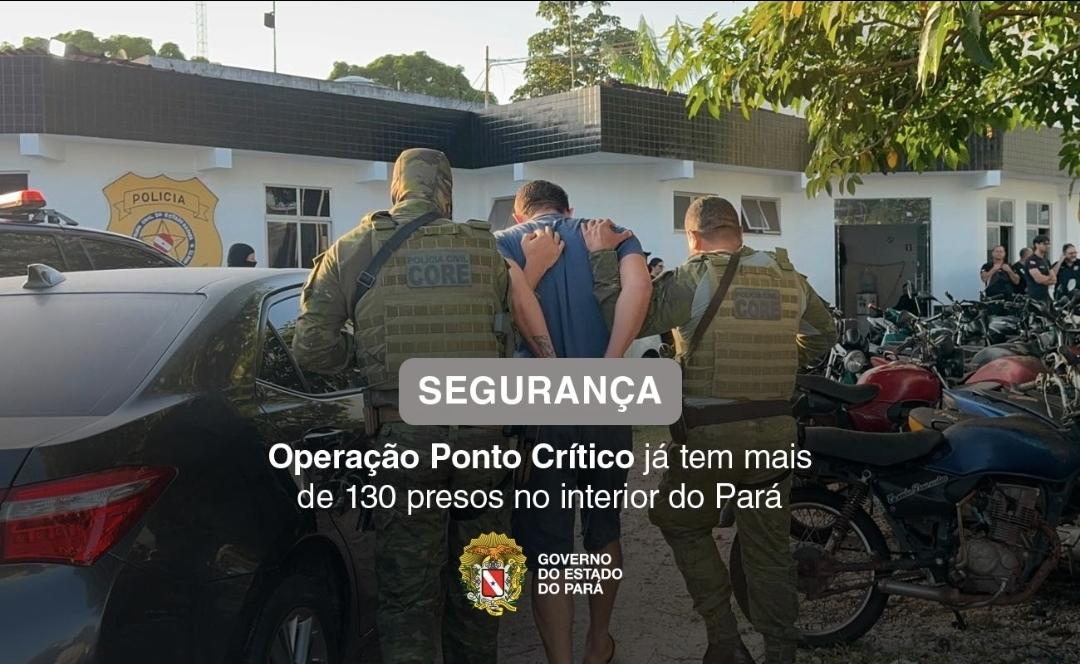 7ª fase da Operação Ponto Crítico mobiliza mais de 430 policiais e resulta em mais de 136 presos no Pará