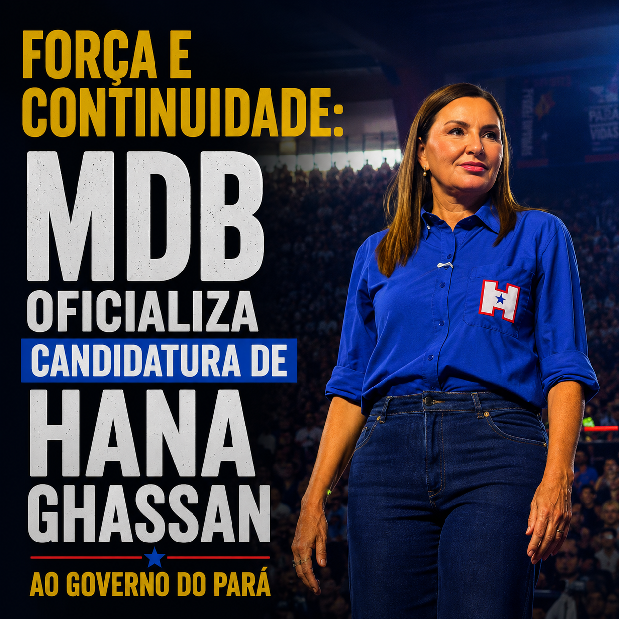 Hana Ghassan destaca manutenção de investimentos, liderança ambiental e resgate da autoestima como metas do Pará