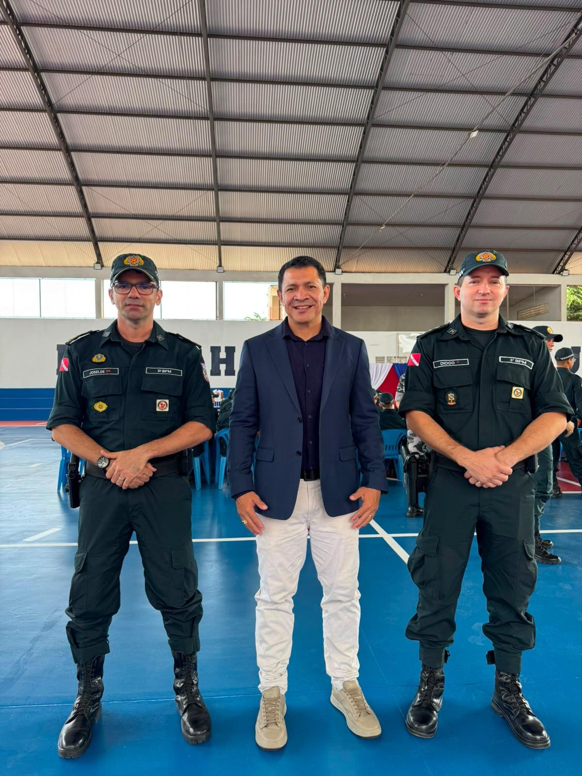 Junior Tapajós prestigia programação de aniversário do 3º Batalhão da PM em Santarém