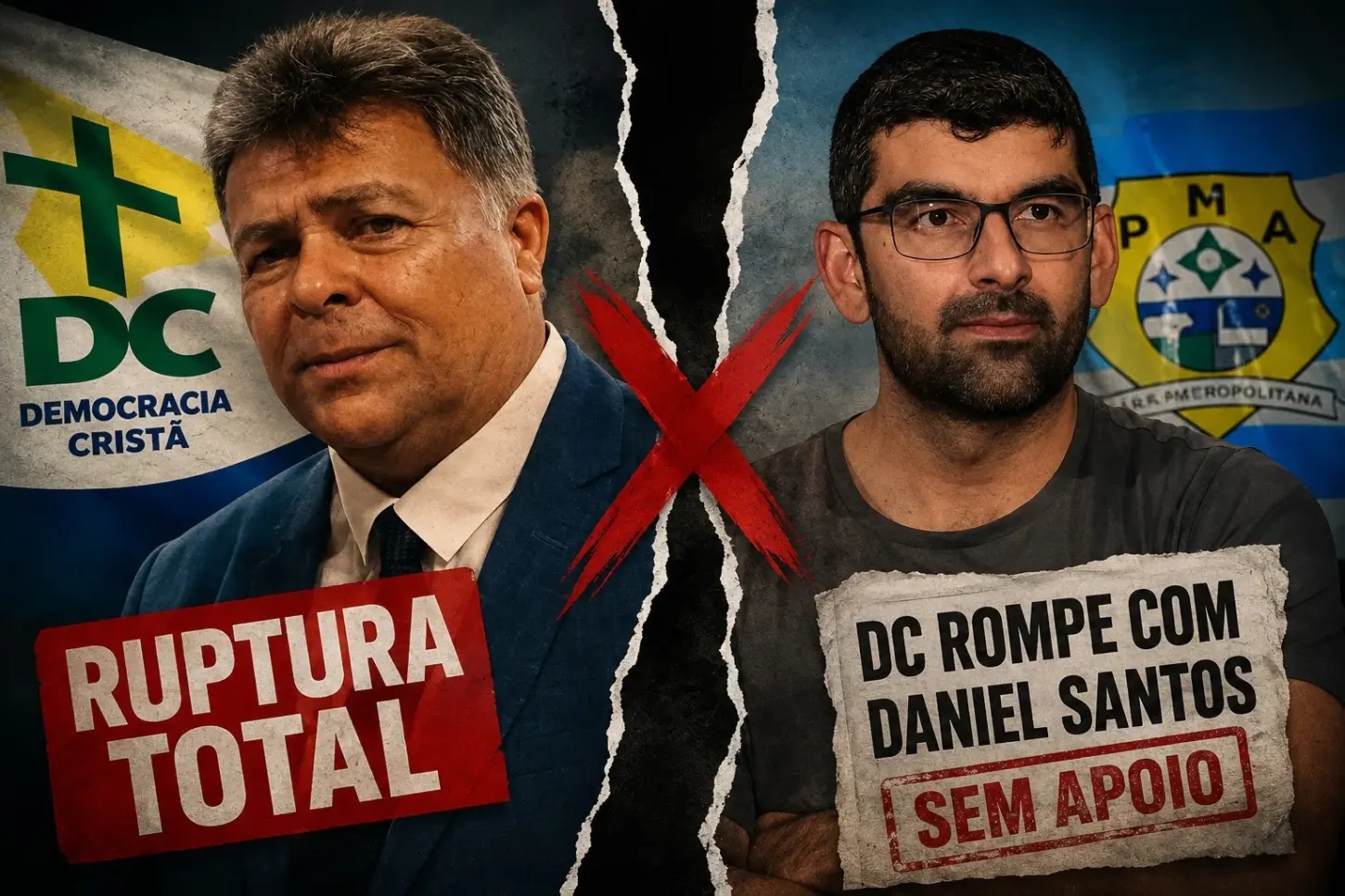 Democracia Cristã desembarca da candidatura de Daniel Santos e reforça desunião na disputa ao Governo