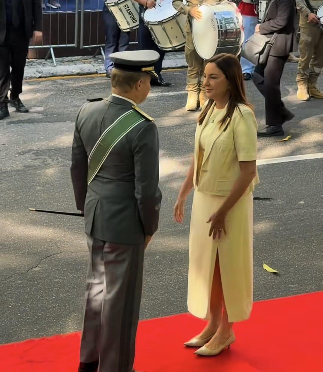 Hana Ghassan participa de celebração à Independência com reconhecimento às forças de segurança