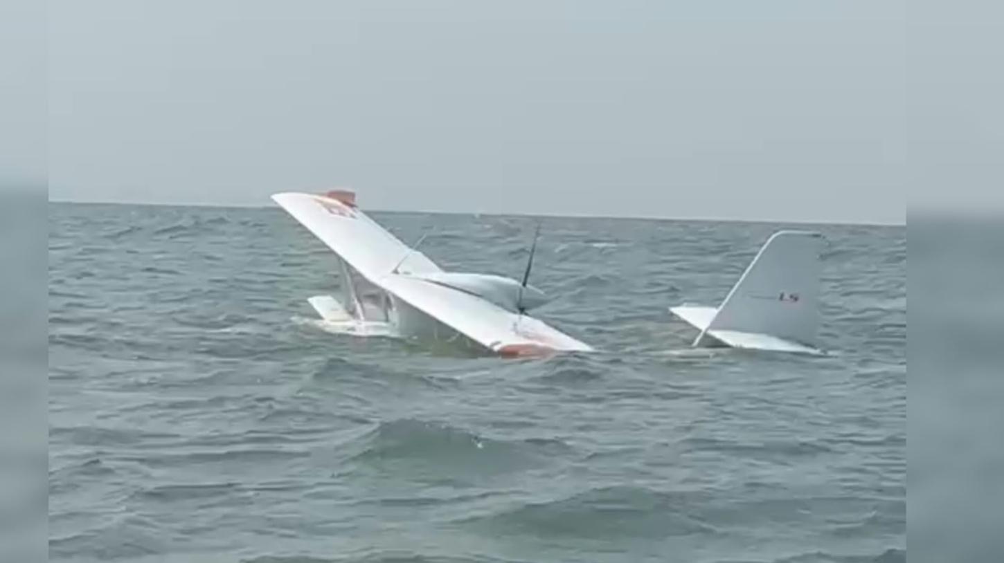 Avião de pequeno porte é encontrado caído em rio por populares no município de Belterra