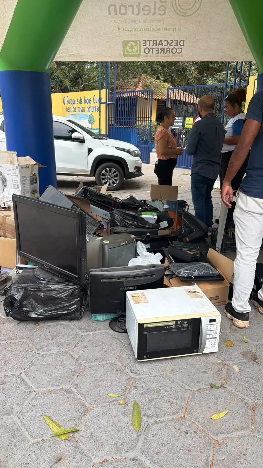 Campanha em Santarém arrecada mais de uma tonelada de resíduos eletroeletrônicos no Parque da Cidade
