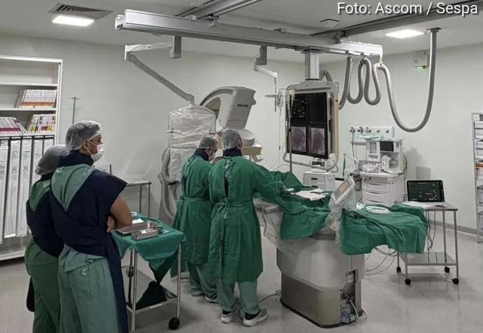 ​Governo do Pará realiza com sucesso o primeiro cateterismo cardíaco pelo SUS na Região do Araguaia