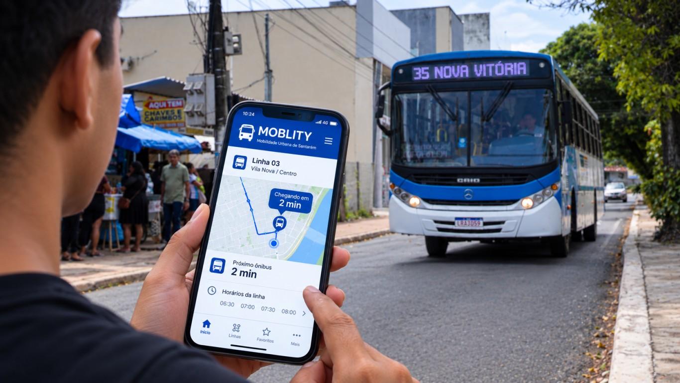 Santarém ganha plataforma digital para monitorar o transporte coletivo pelo celular
