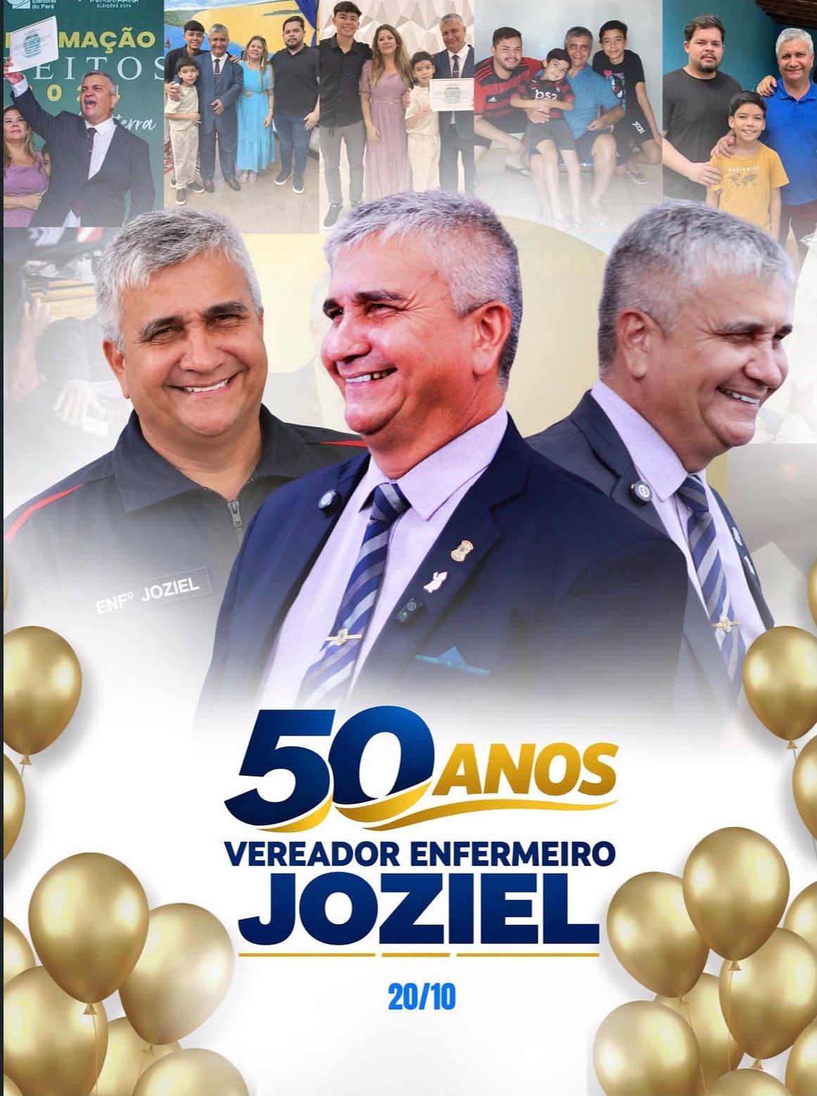 Vereador Enfermeiro Joziel celebra 50 anos com trajetória marcada pela dedicação à saúde e ao serviço público em Santarém