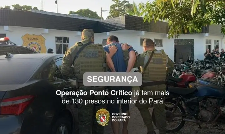 7ª fase da Operação Ponto Crítico mobiliza mais de 430 policiais e resulta em mais de 136 presos no Pará