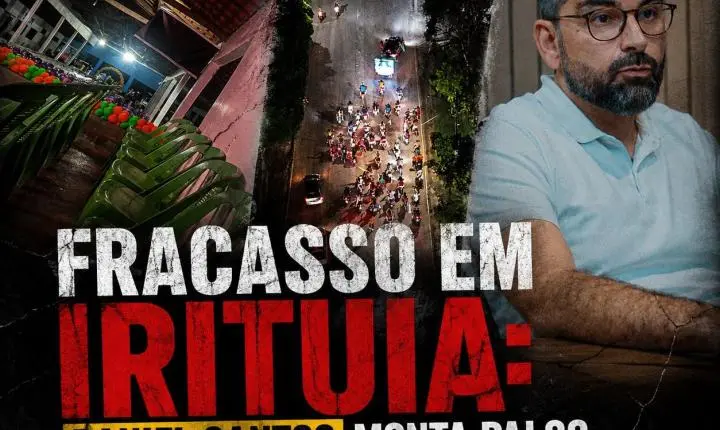 Daniel Santos monta palco, mas carreata fracassa com rua vazia e apoio trazido de fora