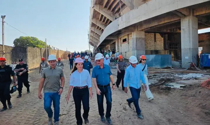 Em Santarém, obra do Estádio Colosso do Tapajós avança com quase 390 trabalhadores