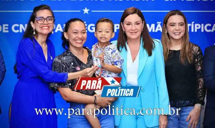 Governadora do Pará lança carteira de identificação digital para pessoas com autismo