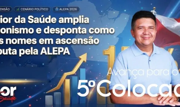 📊 Júnior da Saúde amplia protagonismo e desponta como um dos nomes em ascensão na disputa pela ALEPA