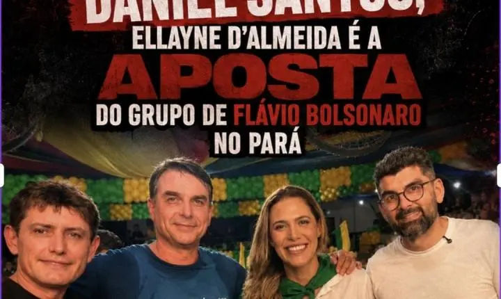 Vice de Daniel Santos, Ellayne d'Almeida é a aposta do grupo de Flávio Bolsonaro no Pará